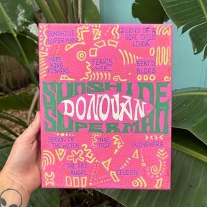 Donovan Sunshine Superman Psychedelic Rock 60s Original Art Canvas